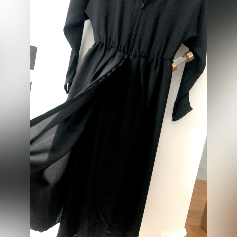 Black Dress • Custom made • size: Small (4-6)• Kimono Sleeves